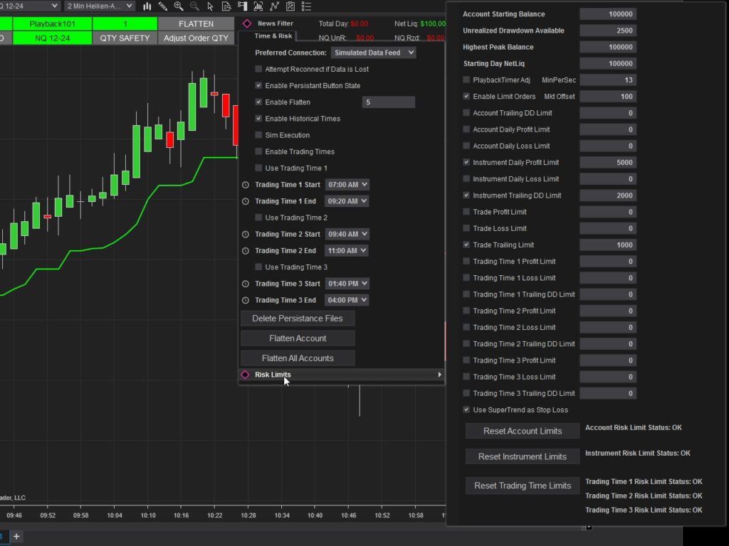 Obsidian TradeGuard — NinjaTrader 8 Risk Management